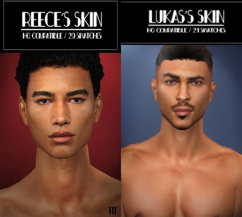Sims 4 Cc Reece And Lukas Skin For Male Sfs Sims 4 Cc Finds Sims
