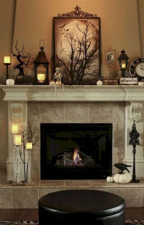 39 Great Halloween Fireplace Decorating Ideas Halloween Mantel Decor