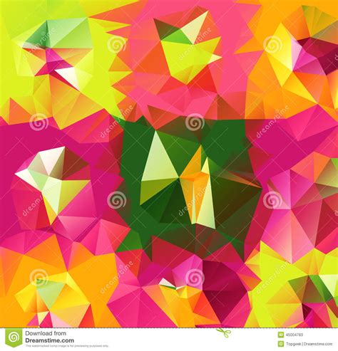 Triangle Background Pattern Of Geometric Shapes Stock Vector