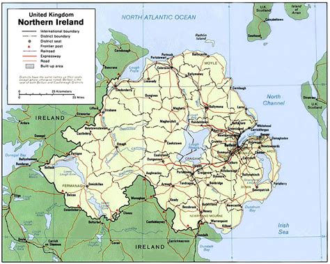 Small Map Of Northern Ireland Nations Online Project
