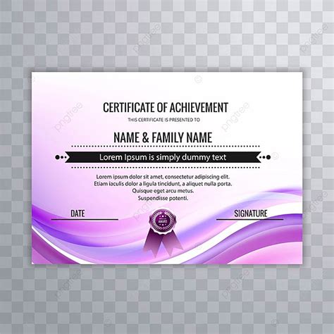 Abstract Creative Certificate Of Appreciation Award Template Template