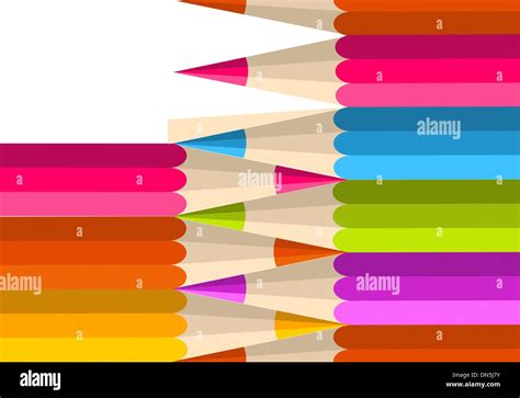 Colorful Rainbow Pencil Pattern Stock Vector Image And Art Alamy