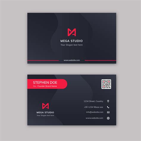 Modern And Minimalist Business Card Template 691165 Vector Art At Vecteezy