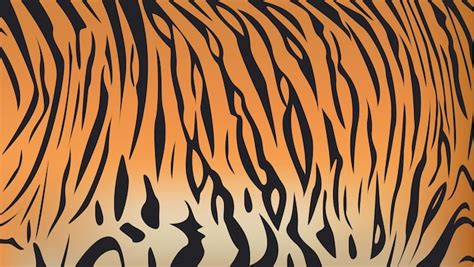 Premium Vector Vector Illustration Of Bengal Tiger Stripe Pattern