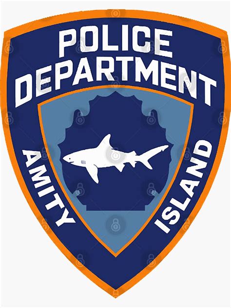 Amity Island Police Department Sticker For Sale By Icinekrissia