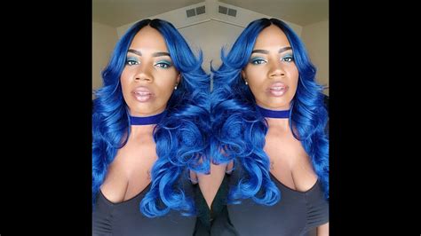 Blue Hair Dont Care Melrose From Vivica Foxx Collection Youtube