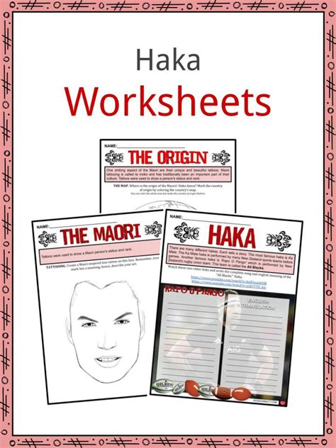 Haka Facts Worksheets Origins Haka Dances And Maori People For Kids