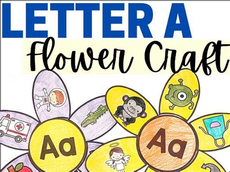 Letter A Flower Craft A Beginning Sound Craft Teaching Resources