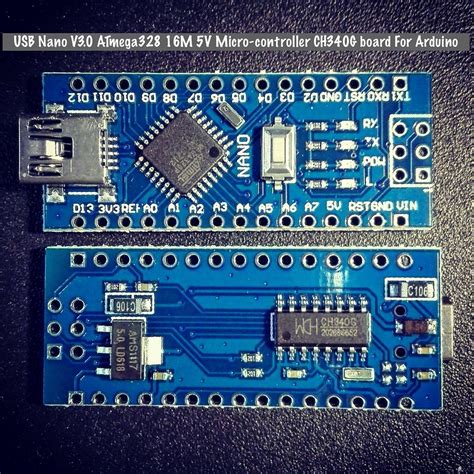 USB Nano V3 0 ATmega328 16M 5V Micro Controller CH340G Board For