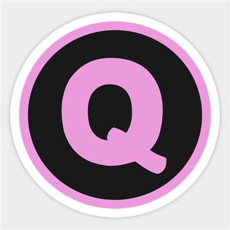 Letter Q Pink Q Sticker Teepublic