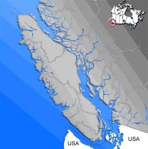 Vancouver Island Contour Map Mapsofnet