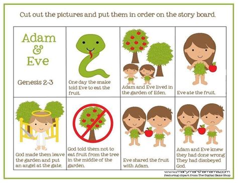 Adam And Eve Story For Kids Adam And Eve Bible Crafts For Kids