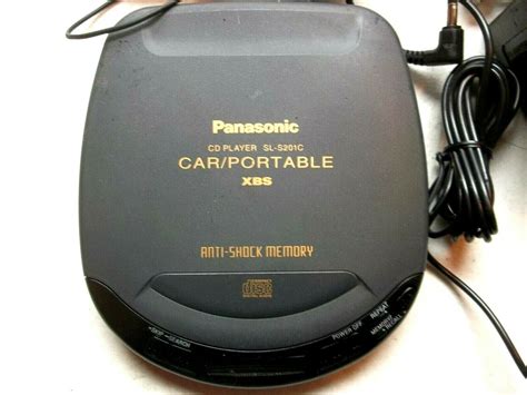 Panasonic Sl S201c Xbs Cd Player Carportable Anti Shock Kit Vintage