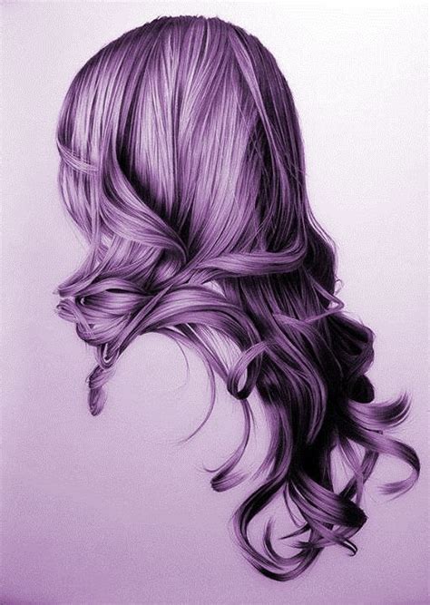The watermark will not appear on printed art piece. purple hair girl drawing - Google Search | Drawings ...
