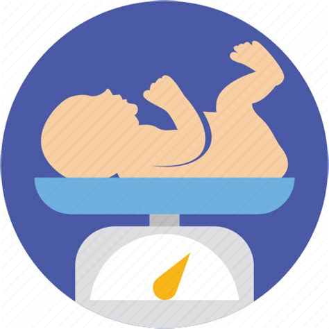 Baby Weight Infant Newborn Baby Weighing Weight Scale Icon