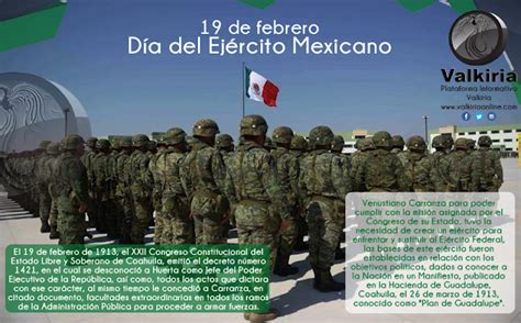 un día como hoy 19 de febrero día del ejército mexicano