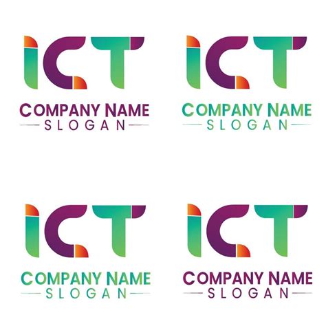 Ict Logo Design 5270158 Vector Art At Vecteezy