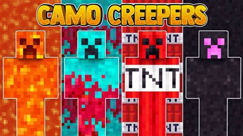Camo Creepers By 57digital Minecraft Skin Pack Minecraft