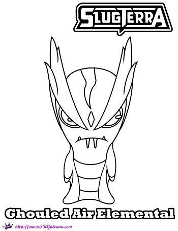 These cookies will be stored in your browser only with your consent. Ghoul Air Elemental Coloring Page from Slugterra: Return ...