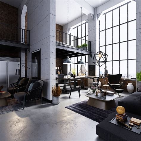 Industrial Style Living Room Design The Essential Guide Loft