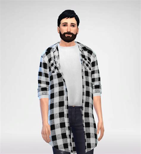 Sims 4 Flannel Shirt With Vest