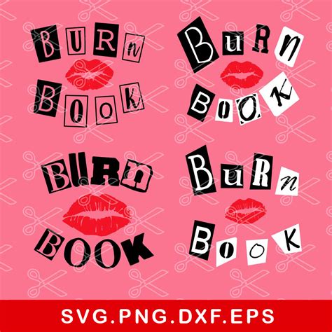 Burn Book Bundle Svg Burn Book Svg Mean Girls Svg Png Dxf Inspire