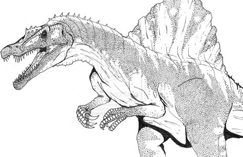 After the jurassic world theme park was closed three years ago owen grady lived a normal life and drove around in his van. Spinosaurus Coloring Pages To Download And Print For Free ...