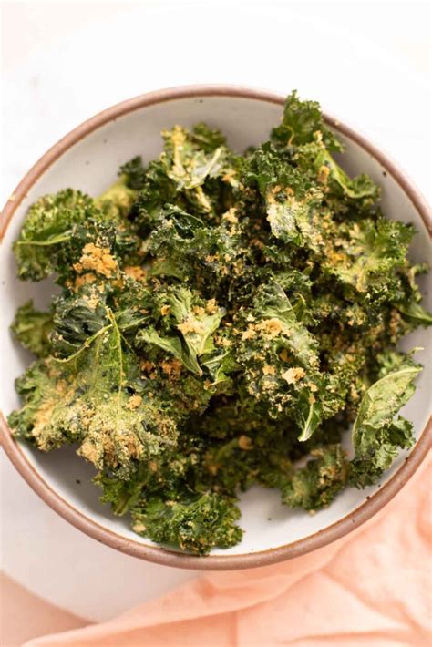 Cheesy Nutritional Yeast Kale Chips Cozy Peach Kitchen
