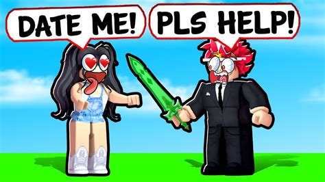 Toxic Girl Tries To Online Date Me Roblox Bedwars Youtube
