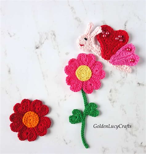 Butterfly Applique Free Crochet Pattern Goldenlucycrafts