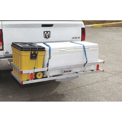 Ultra Tow Aluminum Hitch Cargo Carrier — 500 Lb Capacity Silver 60in