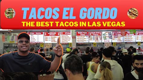 Trying Tacos El Gordo Las Vegas Youtube