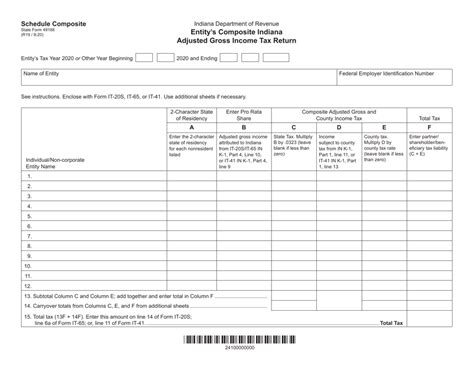 State Form 49188 Schedule Composite Download Fillable Pdf Or Fill