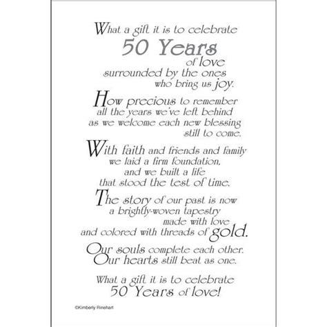 50th Wedding Anniversary Magnificent 50th Wedding Anniversary Poem