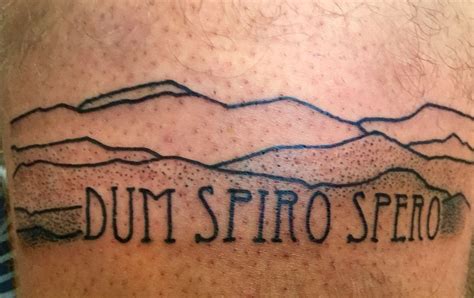 Dum Spiro Spero While I Breathe I Hope And The Blue Ridge Mountains