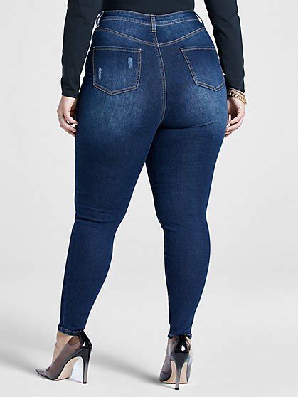 Braun Gespräch Feat Super High Waisted Jeans Plus Size Wahrscheinlich