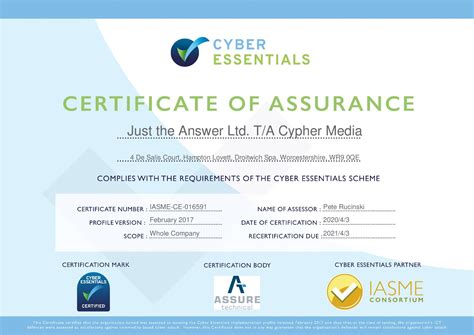 Cyber Essentials Certification Cypher Media Creative Corporate