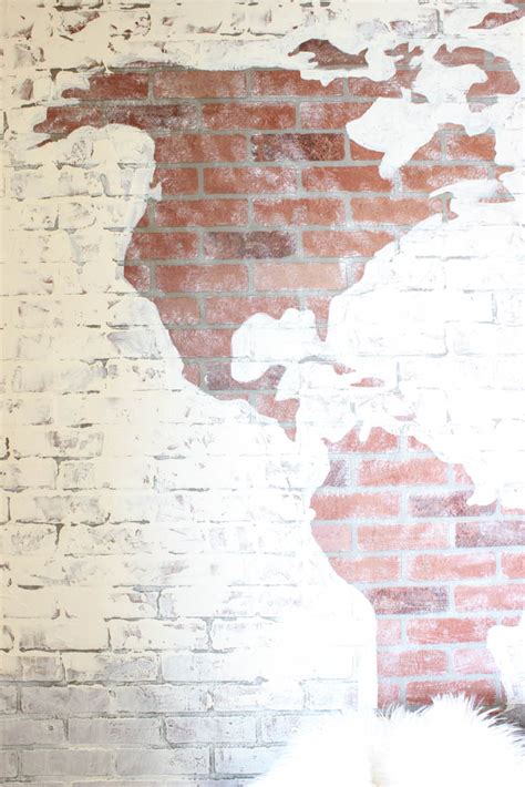 Faux Brick Wall World Map