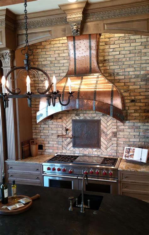 Tall Bettina Copper Range Hood Range Hood Custom Range Hood Custom