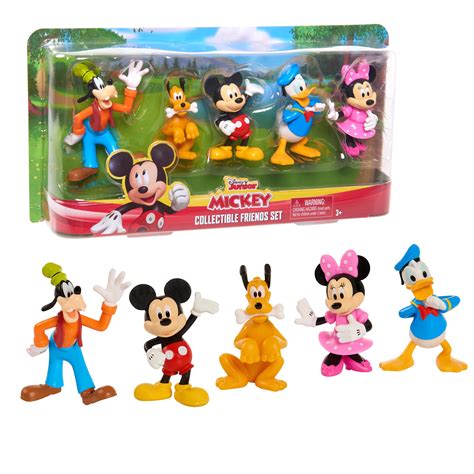 Mickey Mouse Collectible Figure Set 5 Pack Figures Ages 3 Up And Up
