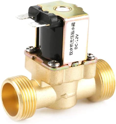 Akozon Solenoid Valve 12v G34 Brass Nc Normally Closed Electric