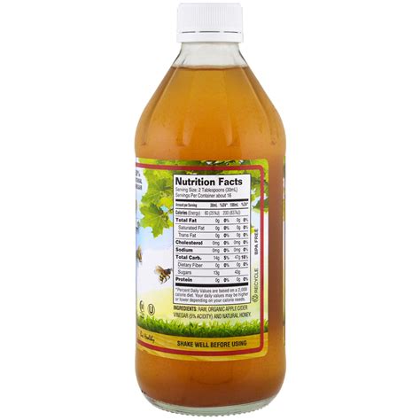 Dynamic Health Laboratories Apple Cider Vinegar With Mother And Honey