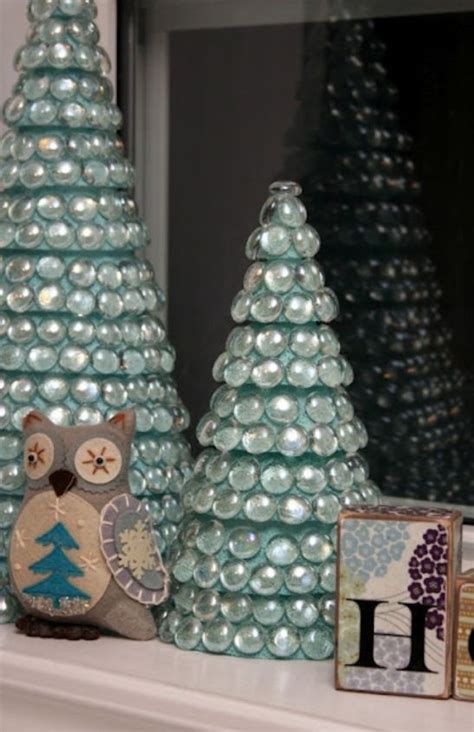 Dollar Store Vase Filler On Foam Tree Christmas Crafts Holiday