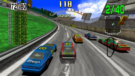 Sega Racing Classic Arcade Endurance Mode 80 Laps Beginner