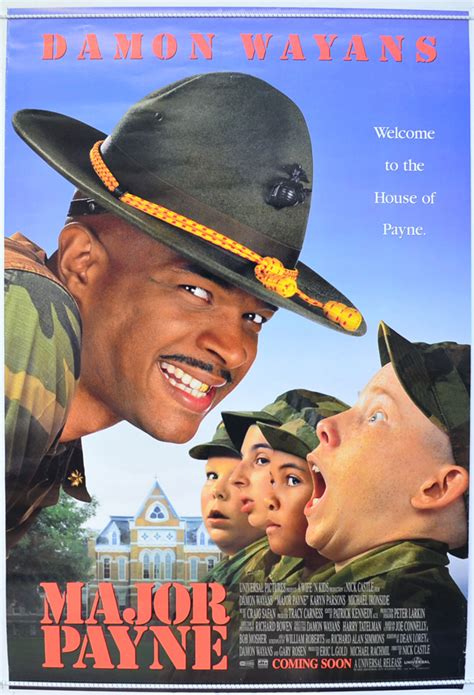 Major Payne Original Cinema Movie Poster From British