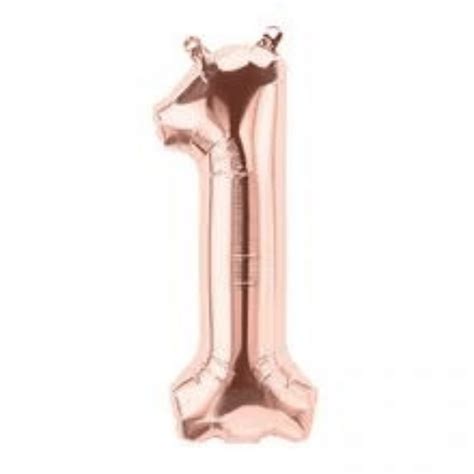 NUMBER 1 - ROSE GOLD (AIR-FILL ONLY) | Balloons Lane