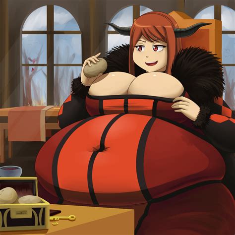 Rule 34 1girls Archenemy And Hero Bbw Belly Big Belly Big Breasts