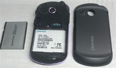 Pantech Swift P6020 Purple Atandt 3g Keyboard Cell Phone 843124002037