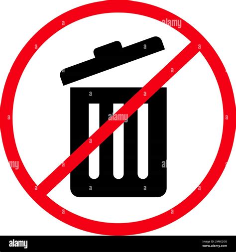 Do Not Throw Garbage Away Sign Trash Can And No Dumping Sign Editable