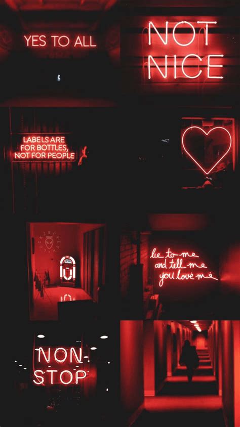 200 Neon Red Aesthetic Wallpapers